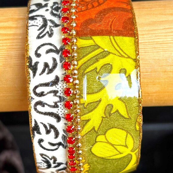 Iris Design Wide Bangle Fall Colours - Picture 1 of 3